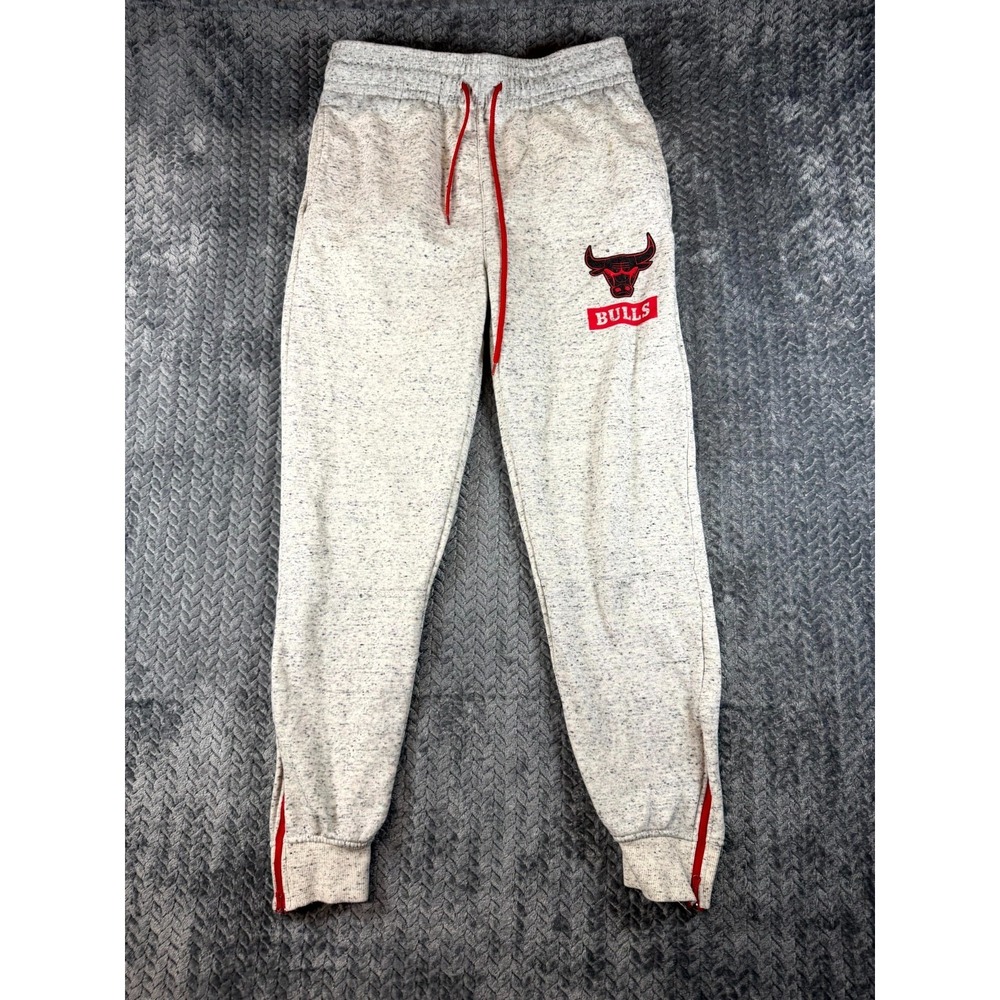 Chicago Bulls Sweatpants‎ Mens Medium Gray Ultra Game Basketball NBA Ankle Zip